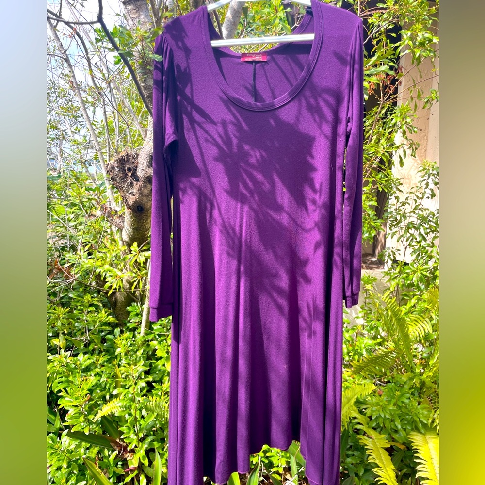 Royal Purple Midi Pomegranate Moon Dress